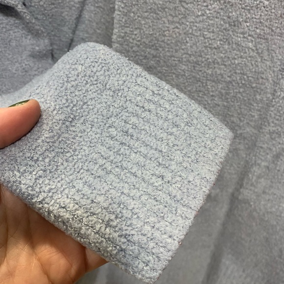 Barefoot dreams circle cardi cardigan sweater light blue M - Picture 6 of 8